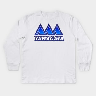 Yamagata Prefecture Japanese Symbol Kids Long Sleeve T-Shirt